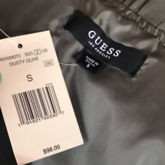 GUESS Olive Green Button Up Jacket - Picture 7 of 7